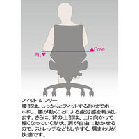 【設置込】イトーキ　エフチェア　クロスバック　ハイバック　ベースカラーホワイト　アジャスタブル肘付　ラズベリーレッド　KF-337GS-W9M4　1脚（直送品）