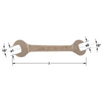 エスコ 5/8” x 3/4” 両口スパナ(ノンスパーキング) EA642LE-8 1本（直送品）