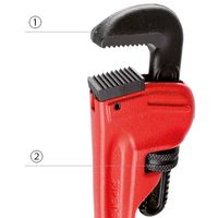 エスコ 76mm/450mm 強力型パイプレンチ EA546H-450 1丁（直送品）