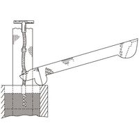 エスコ 300mm パッキングフックプレイバー(EA566AGー1) EA566AG-30 1本（直送品）