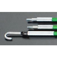 エスコ 0.9ー7.3mフィッシュスティック(継ぎ足し型) EA597G-12 1組（直送品）