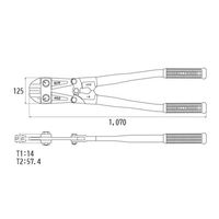 エスコ 19mm/1050mm ボルトカッター EA545BH-7 1丁（直送品）