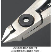 エスコ 115mm 精密用ニッパー(フラッシュ/ESD) EA535TX-11 1丁(1本)（直送品）