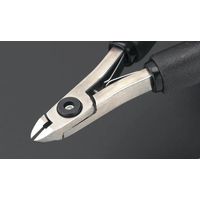 エスコ 115mm 精密用ニッパー(フラッシュ/ピアノ線用/ESD) EA535TX-2 1丁(1本)（直送品）