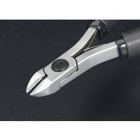 エスコ 120mm 精密用ニッパー(セミフラッシュ/ESD) EA535TB-1 1丁(1本)（直送品）