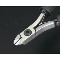 エスコ 120mm 精密用ニッパー(セミフラッシュ/ESD) EA535TC-1 1丁(1本)（直送品）