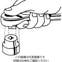 エスコ 1/2”DRx330mm ラチェットハンドル(首振り・ロッキング) EA618CA-3 1丁（直送品）