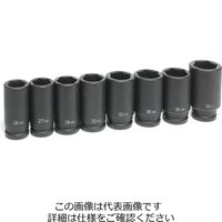 エスコ 3/4”DR/26ー38mm/8個組 インパクトソケット EA164EL-1 1セット（直送品）