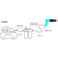 エスコ 13mm/ 800rpm エアードリル EA158DE 1台（直送品）