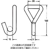 エスコ 35mmx6.0m/ 660Kg ベルト荷締機(ラチェット式) EA982CB-6 1台（直送品）