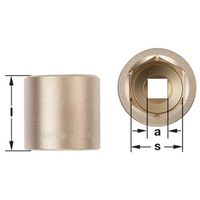 エスコ 1/2”sqx1・3/16” ソケット(ノンスパーキング) EA642LN-16A 1個（直送品）