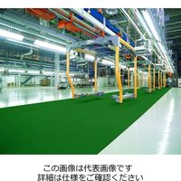エスコ 1.0x5.0m/2.3mm クッションシート(緑) EA997RB-46 1枚（直送品）