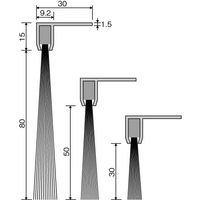 エスコ 50mmx1.0m シールブラシ(PP/黒) EA979LL-100B 1巻（直送品）