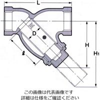 エスコ 3/8” Y形ストレーナー(ステンレス製) EA465AK-3 1個（直送品）