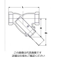 エスコ 2” Y形ストレーナー EA465AN-20 1個（直送品）