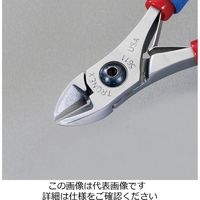 エスコ 130mm 精密用ニッパー(セミフラッシュ/ESD) EA535TB-11 1丁(1本)（直送品）