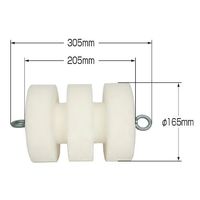 エスコ φ150mm 通線ロッド用スポンジ EA597BJ-51 1個（直送品）