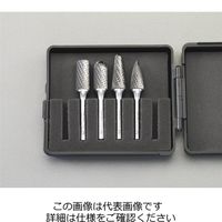 エスコ 4本組 超硬カッター(6mm軸) EA819J-4A 1個（直送品）