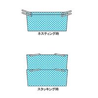 エスコ 569x359x305mm/ 46.5L コンテナ(2個) EA506AB-15A 1組(2個)（直送品）