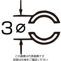 エスコ コネクターターミナルツール EA604BH-6 1セット(4本)（直送品）