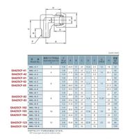 エスコ R 1/8”x 6mm ユニオン(エルボ/ステンレス製) EA425CF-61 1セット(3個)（直送品）