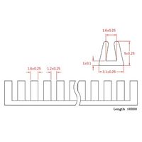 エスコ 1.2ー1.6mm/10m グロメット EA948GB-1.6 1セット(4本)（直送品）