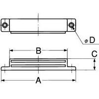 エスコ 86mm マグキャッチ EA951MB-1 1セット(4個)（直送品）