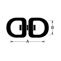 エスコ 16x4.0mm/3kg ミニスイベル EA638-2 1セット(80個)（直送品）