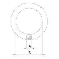 エスコ 3x20mm 丸リング(ステンレス製) EA638DN-61 1セット(90個)（直送品）