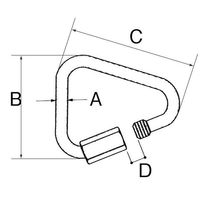 エスコ 40.0x57.0x 8.0mm クイックリング(ステンレス製) EA638HH-8 1セット(3個)（直送品）