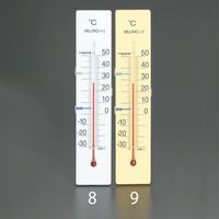 エスコ 50x25mm 温度計(黄) EA728GA-9 1セット(10個)（直送品）
