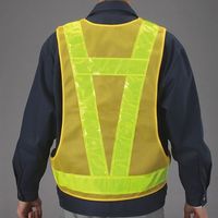 エスコ 安全ベスト(橙/黄) EA983R-23 1セット(3枚)（直送品）