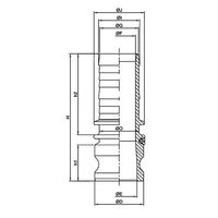 エスコ 1・1/2” ホース用プラグ(アルミ製) EA462BC-14 1セット(3個)（直送品）