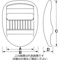 エスコ 25mm アジャスター(プラスチック製・5個) EA628RM-25 1セット(175個:5個×35袋)（直送品）