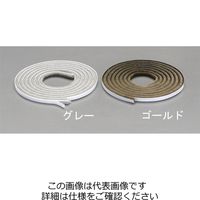 エスコ 20x6mm/2m すき間用モヘアシール材(グレー) EA944KD-123 1セット(4巻:1巻×4本)（直送品）