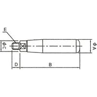 エスコ M 5x 45mm [ステンレス製]回転ハンドル EA948CE-41 1セット(3個)（直送品）