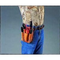 エスコ 105x75x150mm 腰袋 EA925CB-3 1セット(3個)（直送品）