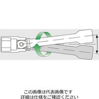 エスコ 1/4”DR/ 54mm エクステンションバー[16 ゚スイベル] EA617XR-8A 1セット(3本)（直送品）