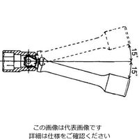 エスコ 1/2”DRx125mm エクステンションバー(スイベル) EA618CB-125 1セット(3本)（直送品）