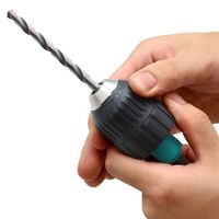 エスコ 10mm ドリルチャック(キーレス/六角軸) EA801-7 1セット(2個)（直送品）