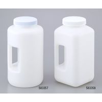 東栄 ハンドル付広口瓶 丸型 HDPE製 583357 1本 1-1780-01（直送品）