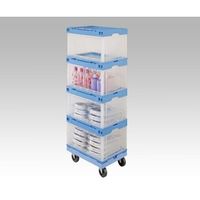 アズワン 窓アキ透明オリタタミコンテナ プラキャリーOCー50N用 1-2845-13 1台（直送品）