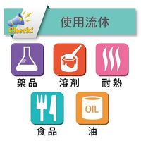 トヨックス 耐薬品・溶剤・食品用フッ素ホース トヨフッソホース 内径32mm×外径41mm FF-32 1m(1m) 1-2894-06（直送品）