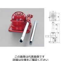 エスコ 3.0ton/120ー270mm 油圧ジャッキ(超低床) EA993BN-3 1台（直送品）