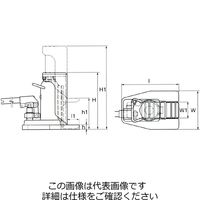 エスコ 5.0ton/25ー145mm 爪付ジャッキ(長爪) EA993LW-5 1台（直送品）