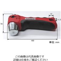 エスコ [EA576Fー31，ー31B用]φ2ー30mm 革ポンチハンドル EA576F-310 1個（直送品）
