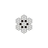 エスコ 2.0mm x200m/7x 7 ワイヤーロープ(ステンレス製) EA628SR-220 1巻（直送品）