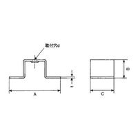 エスコ 2号・3号 ガイドレール用固定金具 EA970CK-23 1セット(30個)（直送品）