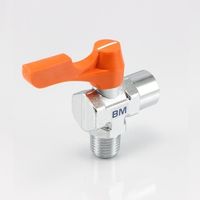 エスコ R 1/4”xG 1/4” ミニボールバルブ EA425BM-322 1セット(4個)（直送品）