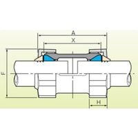 エスコ 15A ソケット(3管種用メカニカル継手) EA469H-15 1セット(3個)（直送品）